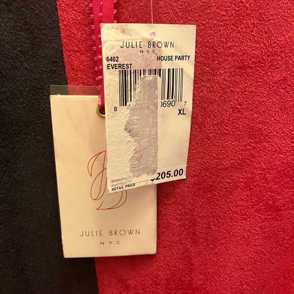 NWT $205 Julie Brown NYC Everest color block sheath shift dress SO SO SOFT Sz XL - Picture 7 of 14